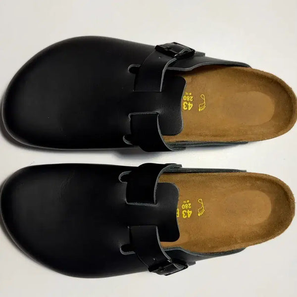 [BUNJANG] Birkenstock Boston Leather Black Size 43 / 버켄스탁 보스턴 레더 블랙 43(275-280)