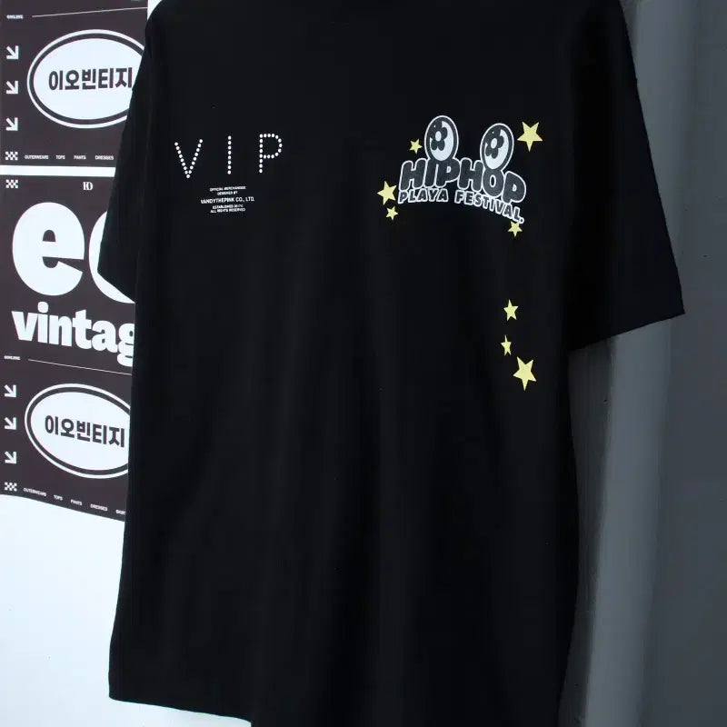 [BUNJANG] Band The Pink HipHop Playa Festival T-Shirt Size 1 / (L) 반디더핑크 반팔 티셔츠 힙합플레이야페스티벌 1사이즈-H35874