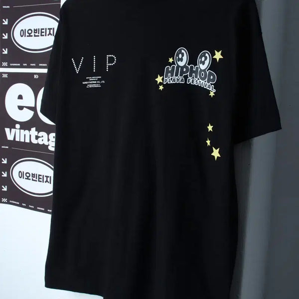 [BUNJANG] Band The Pink HipHop Playa Festival T-Shirt Size 1 / (L) 반디더핑크 반팔 티셔츠 힙합플레이야페스티벌 1사이즈-H35874