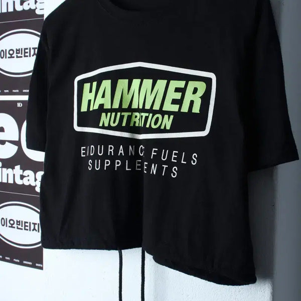 [BUNJANG] W(S-M) VainCreek Big Logo Cropped T-Shirt Black / W(S-M) 반에이크 반팔 티셔츠 빅로고 크롭 블랙-H35876