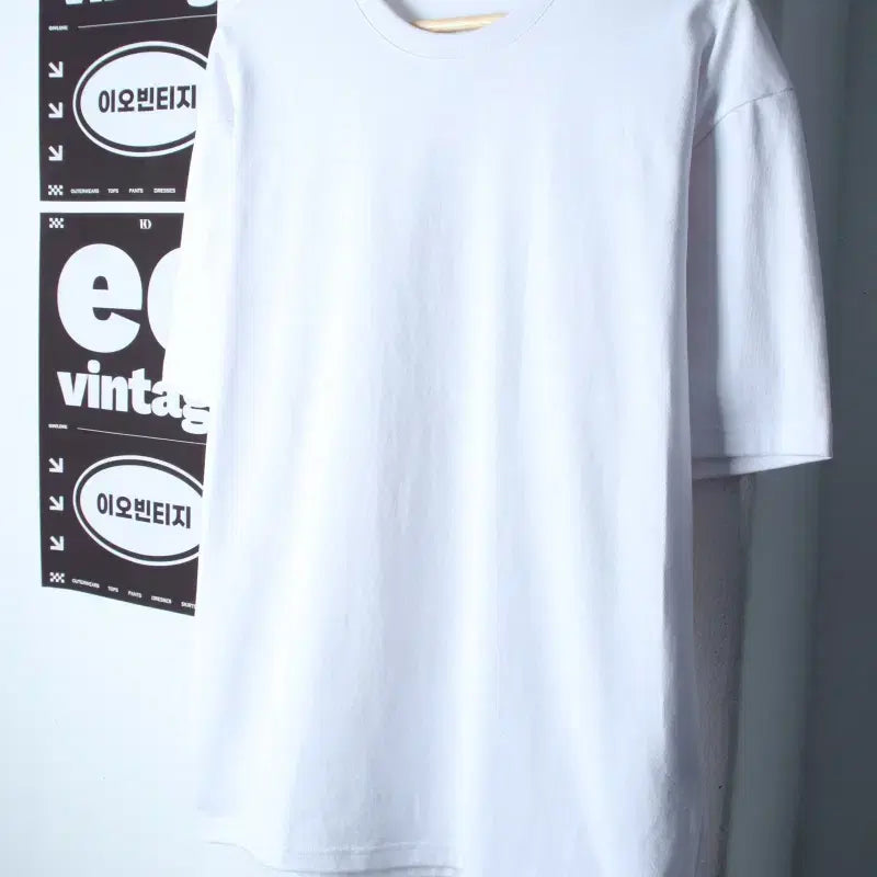 [BUNJANG] Javanas Heavy Cotton Plain T-Shirt White / (S-L) 자바나스 반팔 티셔츠 무지 화이트 헤비코튼-H35884