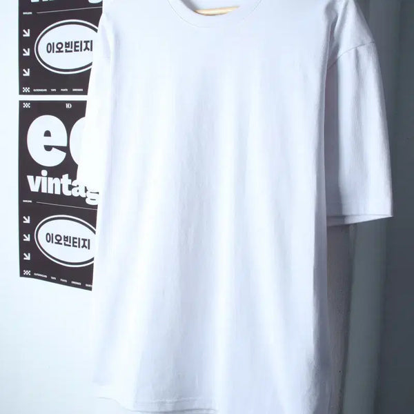 [BUNJANG] Javanas Heavy Cotton Plain T-Shirt White / (S-L) 자바나스 반팔 티셔츠 무지 화이트 헤비코튼-H35884