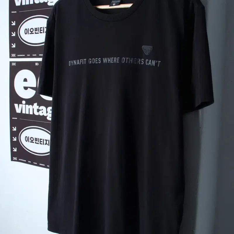 [BUNJANG] Dynafit Oversized Black T-shirt 2XL / (2XL) 다이나핏 반팔 티셔츠 빅사이즈 블랙 운동-H35894