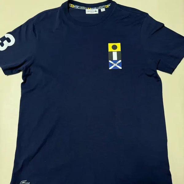 [BUNJANG] Lacoste Sailing Team Daily T-Shirt Navy Size 100 / (상태SS) 라코스테 데일리 세일링대표팀 반팔티 100