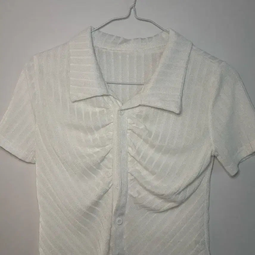 [BUNJANG] White Sheer Blouse / 흰색블라우스