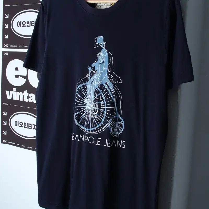[BUNJANG] Beanpole Big Logo T-Shirt Navy Old School XL / (XL) 빈폴 반팔 티셔츠 빅로고 네이비 올드스쿨-H35901
