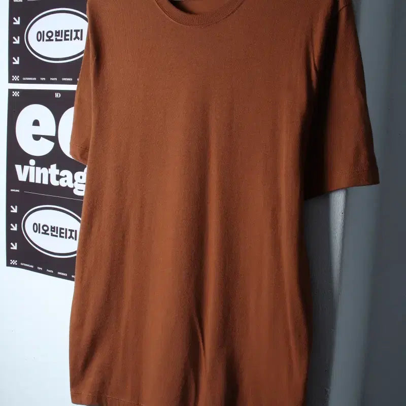 [BUNJANG] Musinsa Standard Plain T-Shirt Brown L-XL / (L-XL) 무신사 스탠다드 반팔 티셔츠 무지 브라운 놈코어-H35907