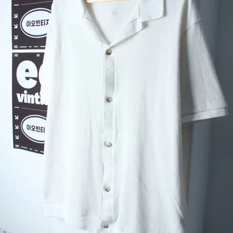 [BUNJANG] Zara V-Neck Short Sleeve Knit Cardigan T-Shirt XL-2XL / (XL-2XL) 자라 반팔 카라 티셔츠 니트가디건 브이넥-H35916
