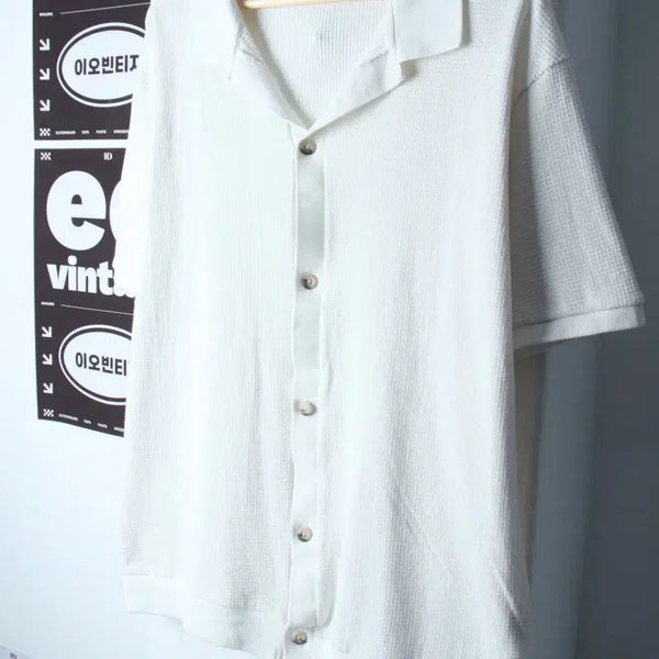 [BUNJANG] Zara V-Neck Short Sleeve Knit Cardigan T-Shirt XL-2XL / (XL-2XL) 자라 반팔 카라 티셔츠 니트가디건 브이넥-H35916