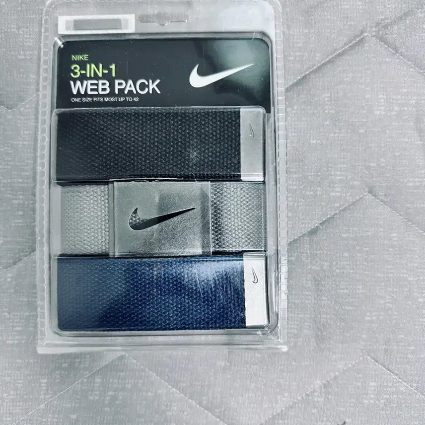 [BUNJANG] Nike Silver Buckle 3-in-1 Belt / Nike 실버 버클 3-in-1 벨트