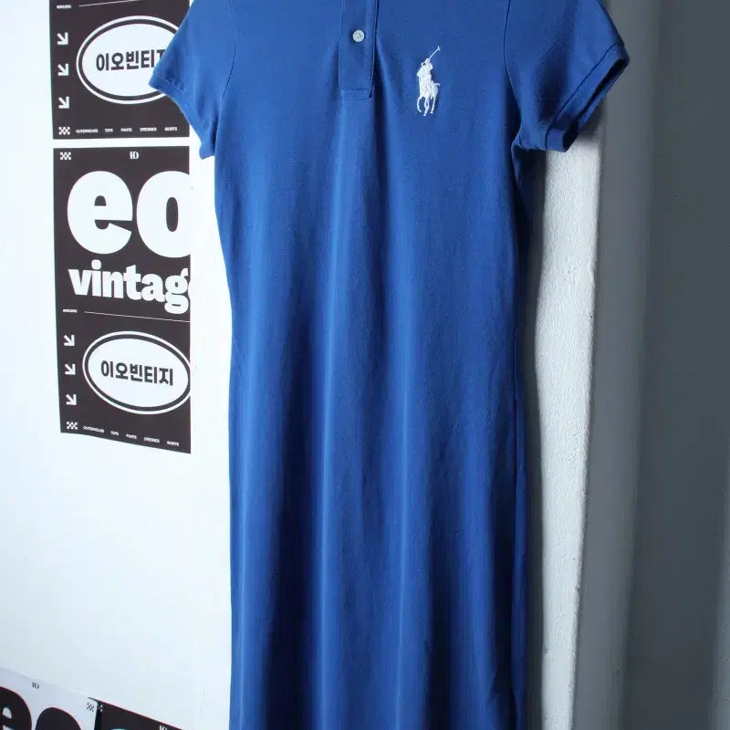 [BUNJANG] Polo Ralph Lauren Short Sleeve Collared T-Shirt Dress / W(S-M) 폴로 랄프로렌 반팔 카라 티셔츠 원피스 드레스-H35922