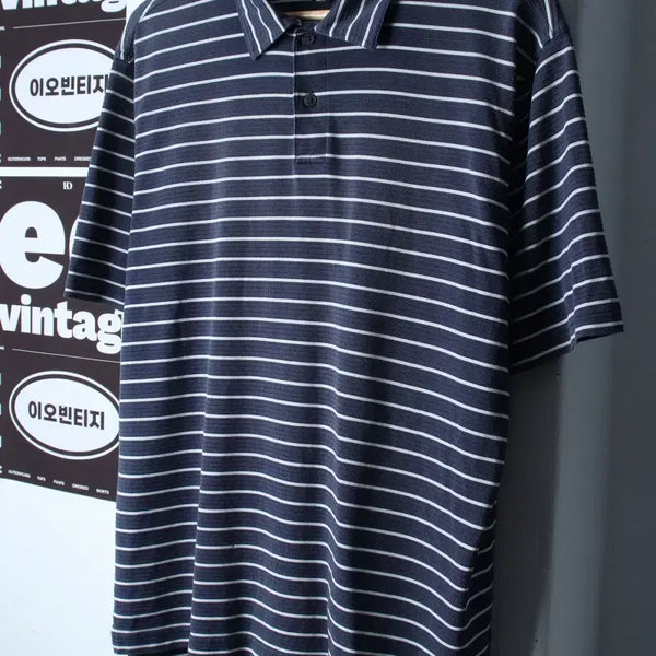 [BUNJANG] Adidas 00s Functional Carate T-Shirt H35926 / (M-L) 아디다스 반팔 카라 티셔츠 00S년대 기능성-H35926