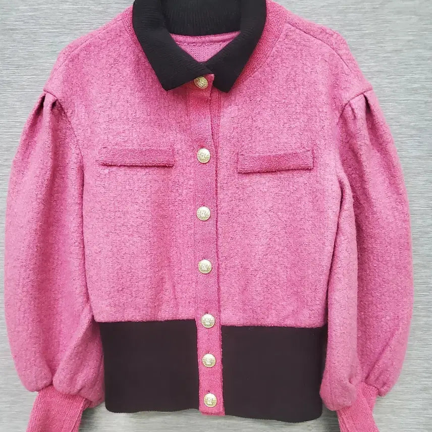 [BUNJANG] Object Knit Jacket F / 6015 오브제 니트 자켓 F