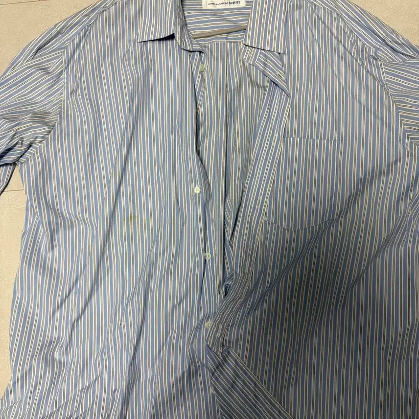 [BUNJANG] VETEMENTS x COMME des GARCONS Striped Shirt / (S)베트멍x꼼데가르송 스트라이프 셔츠
