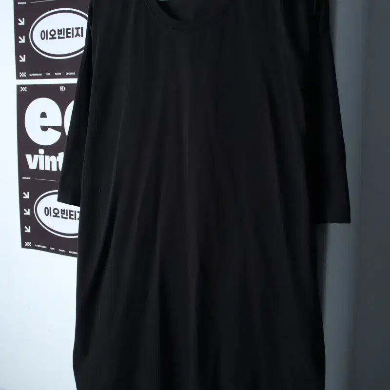 [BUNJANG] Musinsa Standard Plain Black T-Shirt (3XL) / (3XL) 무신사 스탠다드 반팔 티셔츠 빅사이즈 무지 블랙-H35944