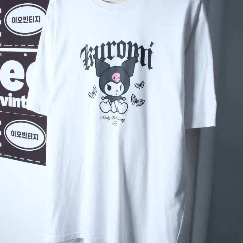 [BUNJANG] SPAO Sanrio Collaboration Kuromi Limited Edition T-Shirt XL / (XL) 스파오 반팔 티셔츠 산리오 협업 쿠로미 한정판-H35945