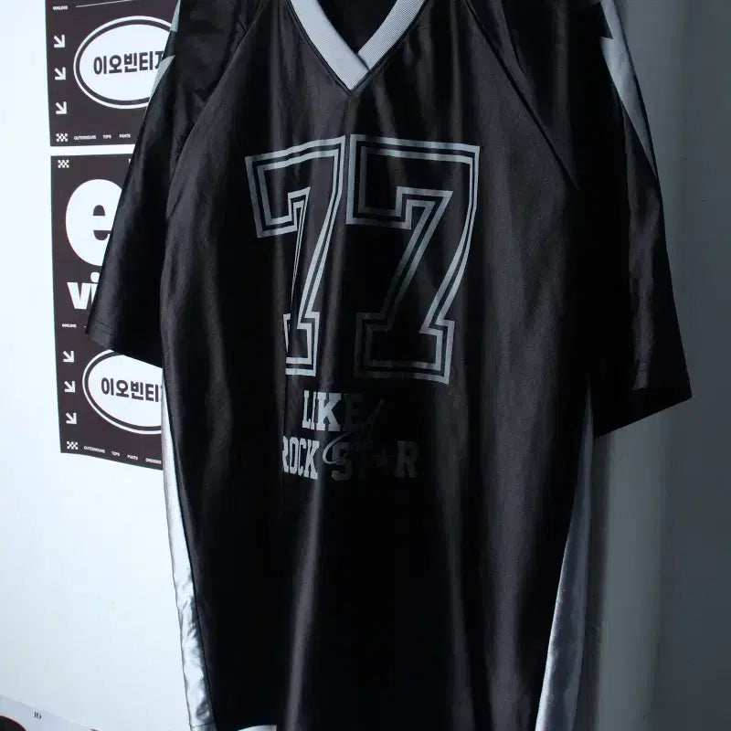 [BUNJANG] Brand Vintage Half Sleeve T-shirt Football Jersey / (F) 브랜드빈티지 반팔 티셔츠 풋볼져지 빅사이즈 새틴-H35946
