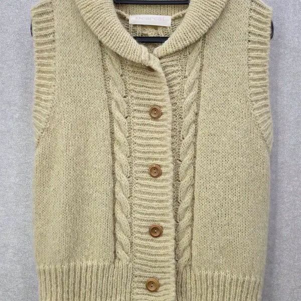 [BUNJANG] DEAREST Cable Knit Vest / 디어레스트 케이블 니트 베스트 DEAREST