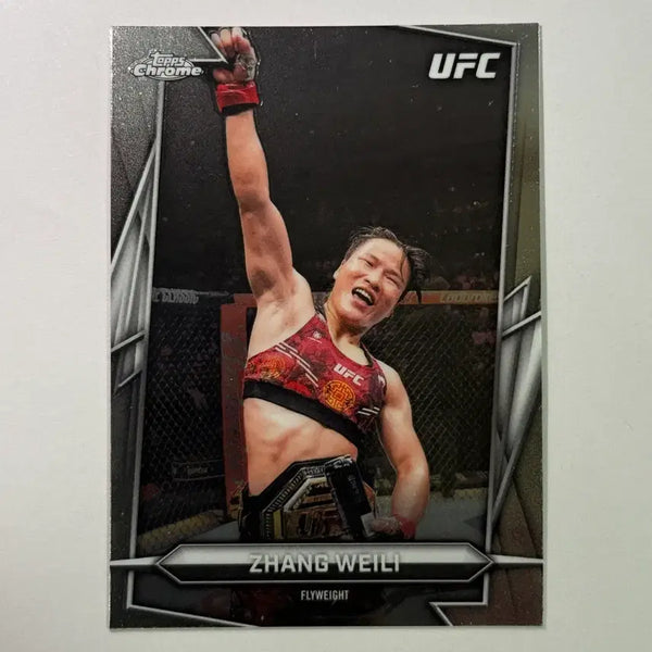 [BUNJANG] 2026 Topps Chrome UFC Zhang Weili Trading Card / 2026 탑스크롬 UFC 장 웨일리 UFC 카드