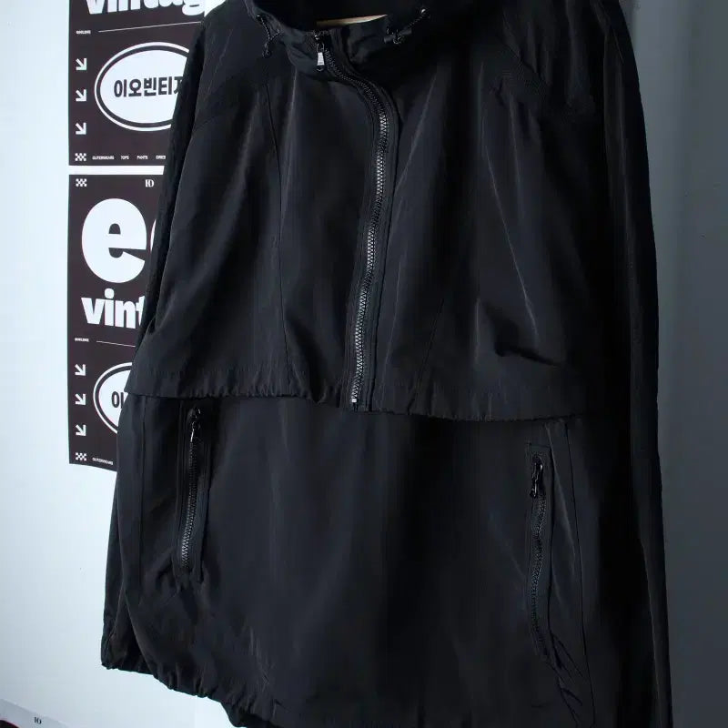 [BUNJANG] System Zip-Up Windbreaker Jumper Jacket / (L-XL) 시스템 집업 바람막이 점퍼자켓 반집업 아노락-H35975