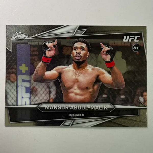[BUNJANG] 2026 Tops Chrome UFC Abdul Malik Mansour Rookie Card / [루키] 2026 탑스크롬 UFC 만수르 압둘 말릭 루키 UFC 카드