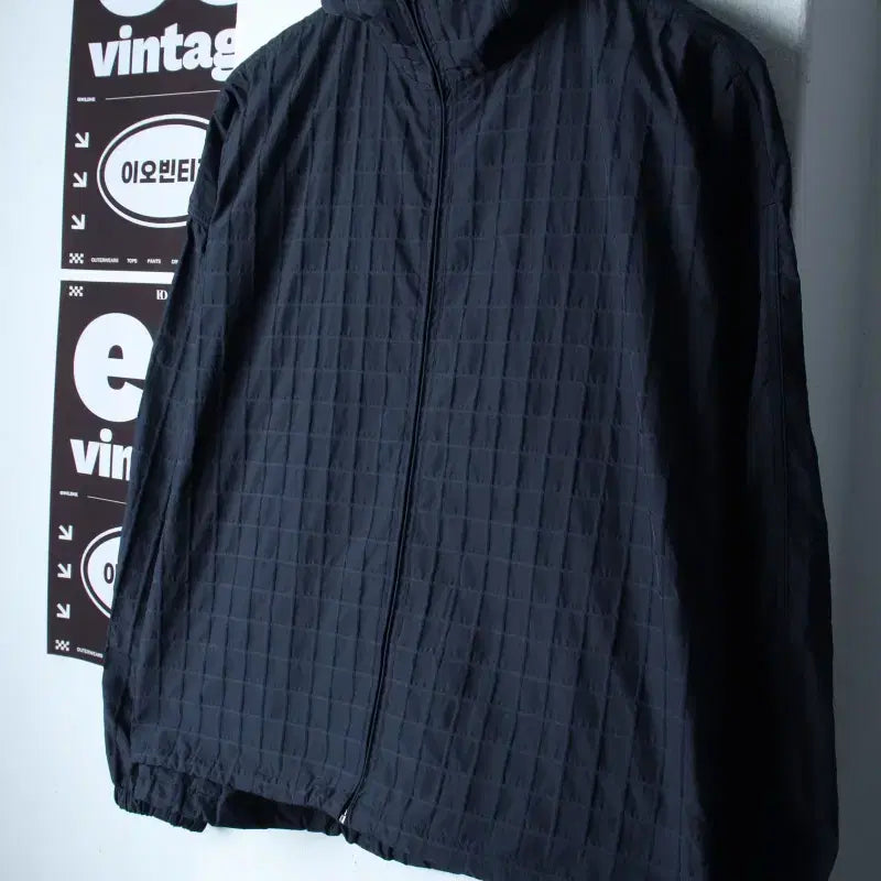 [BUNJANG] W(F) Enjo Blues Zip-up Windbreaker Jumper Jacket / W(F) 엔조블루스 집업 바람막이 점퍼자켓 체크 경량 키치-H35978