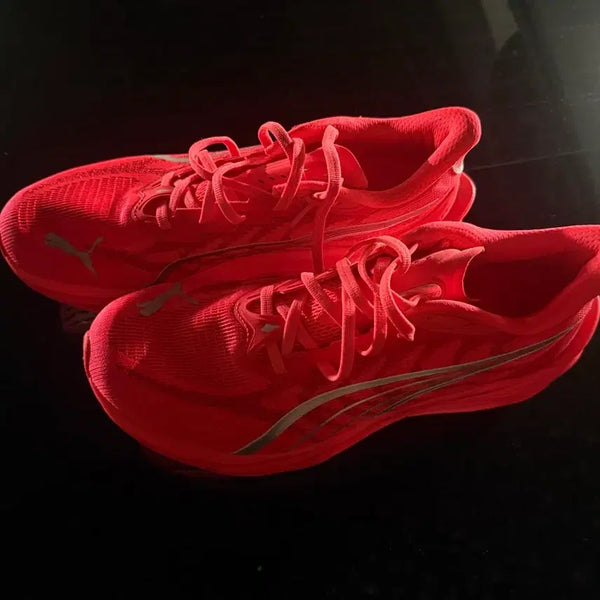 [BUNJANG] Puma Deviate Nitro 4 Ultra Red Puma Silver Running Shoes 275 / 상태SSS)퓨마 디비에이트 나이트로 4 울트라 레드 푸마 실버 275