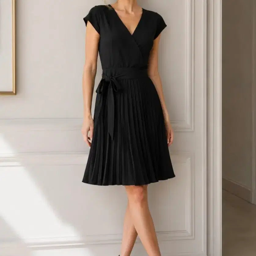 [BUNJANG] MOJO.S.FINE Pleated Midi Dress Black / 모조에스핀 플리츠 미디 원피스 모조에스핀원피스