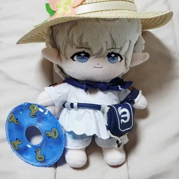 [BUNJANG] 20cm Cotton Doll Clothes Set - Sailor Shirt Outfit / [20cm 솜인형옷] 파판14 선원의셔츠 세트