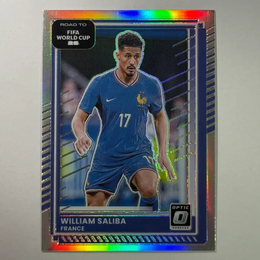 [BUNJANG] Donruss 2022 World Cup William Saliba Holo Soccer Card / 돈러스 북중미 월드컵 프랑스 윌리엄 살리바 홀로 축구 카드