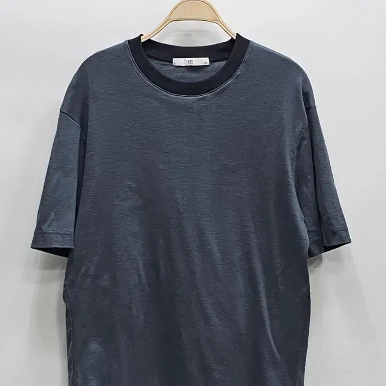 [BUNJANG] Ziozia Layered Short-Sleeve T-Shirt Men's Charcoal / 지오송지오 레이어드 반팔 티셔츠 / 남 110 차콜