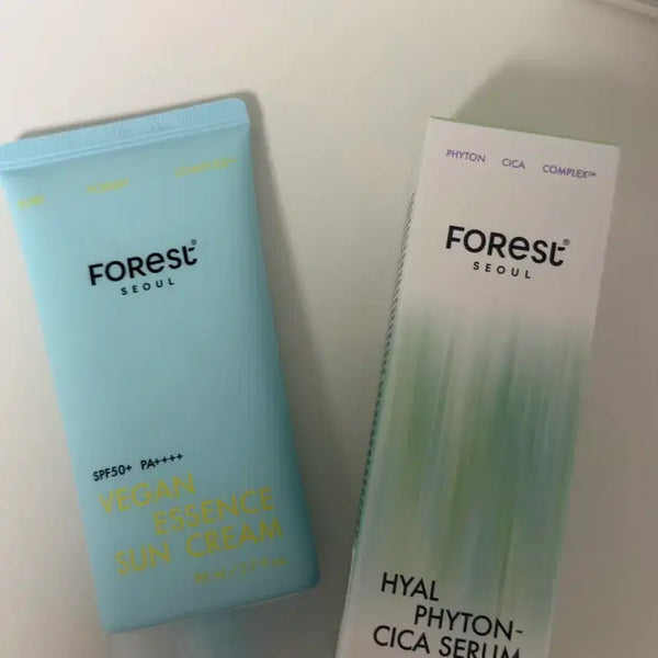 [BUNJANG] Forest Seoul Sun Cream + Essence Set / (택포)포레스트 서울 화잘먹 썬크림+에센스 set