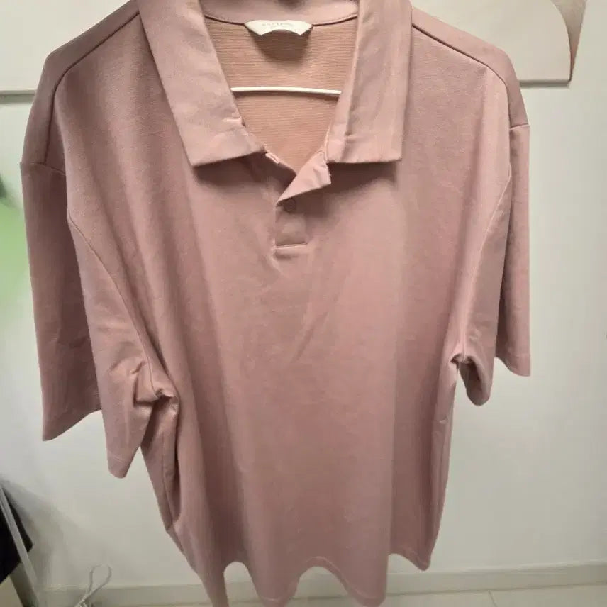 [BUNJANG] COS Pink Short-Sleeve Polo Shirt / 코스 핑크색 반팔 카라티