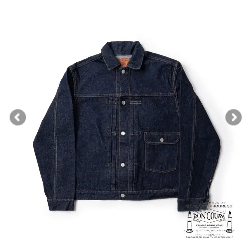 [BUNJANG] Boncura 1st Denim Jacket One Wash / (42) 본쿠라 1st 데님 자켓 (One wash)