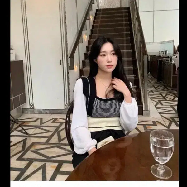 [BUNJANG] Riette Knit Bustier / 리에뜨 현지착용 니트 뷔스티에