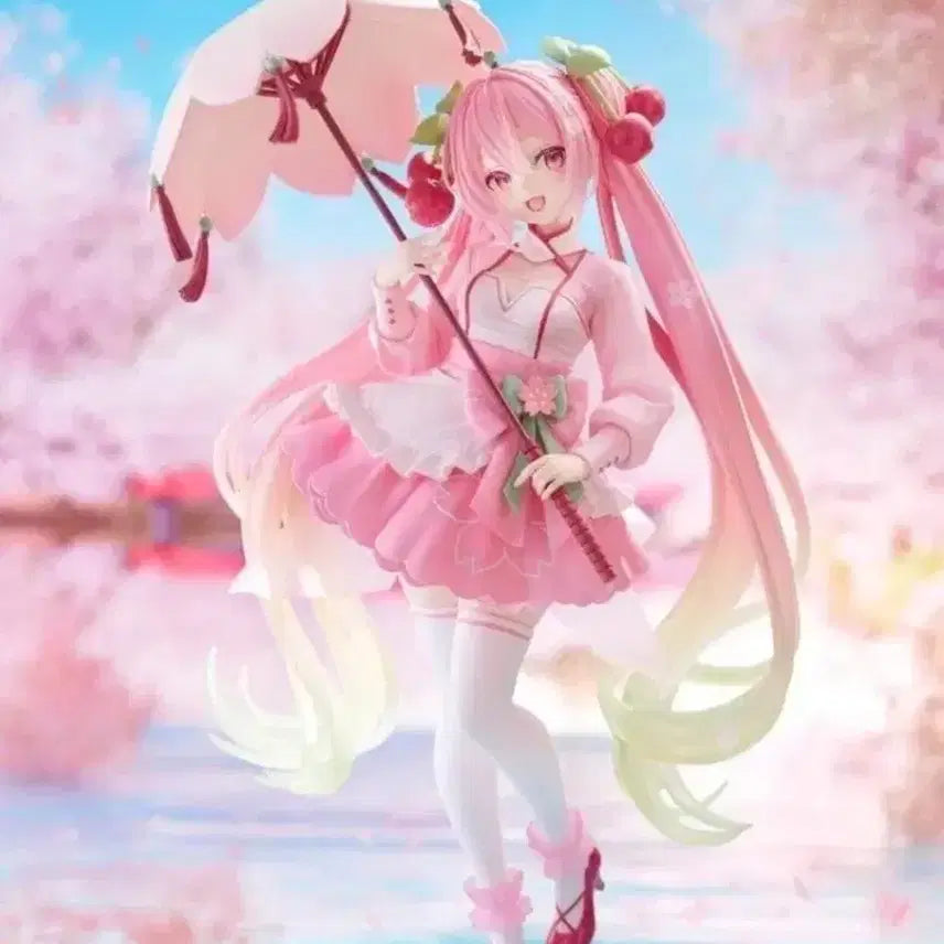 [BUNJANG] Taito Sakura Miku AMP+ Cherry Blossom Dress Figure (Sealed) / [미개봉] 타이토 사쿠라 미쿠 AMP+ 벚꽂 드레스 피규어