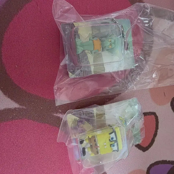 [BUNJANG] SpongeBob & Patrick Mini Charm Gacha Figures (Set) / 스폰지밥 미니 패키지 참 가챠 일괄 캡슐 없음 미사용 일괄