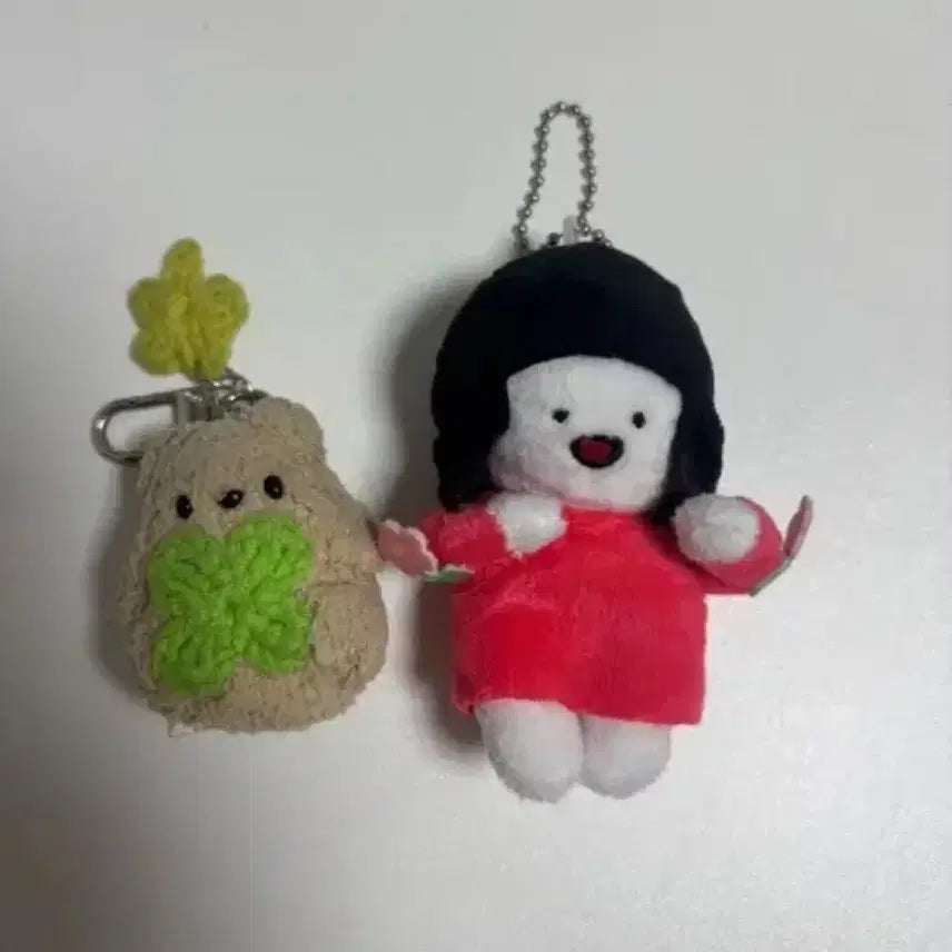 [BUNJANG] Doll Keychain Set (2 Types) / 인형 키링 2종 세트