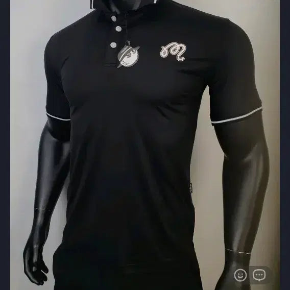 [BUNJANG] Luxury Golf Big Logo Polo Shirt / 골프 빅로고 럭셔리 카라티