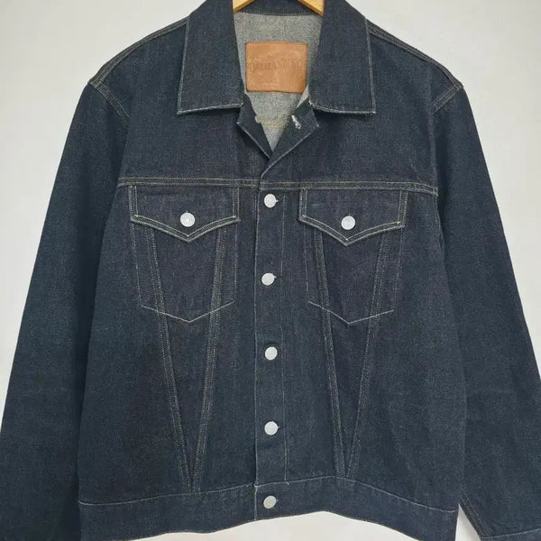 [BUNJANG] Outstanding Denim Jacket Blue Large / 아웃스탠딩 데님 진청 자켓 라지