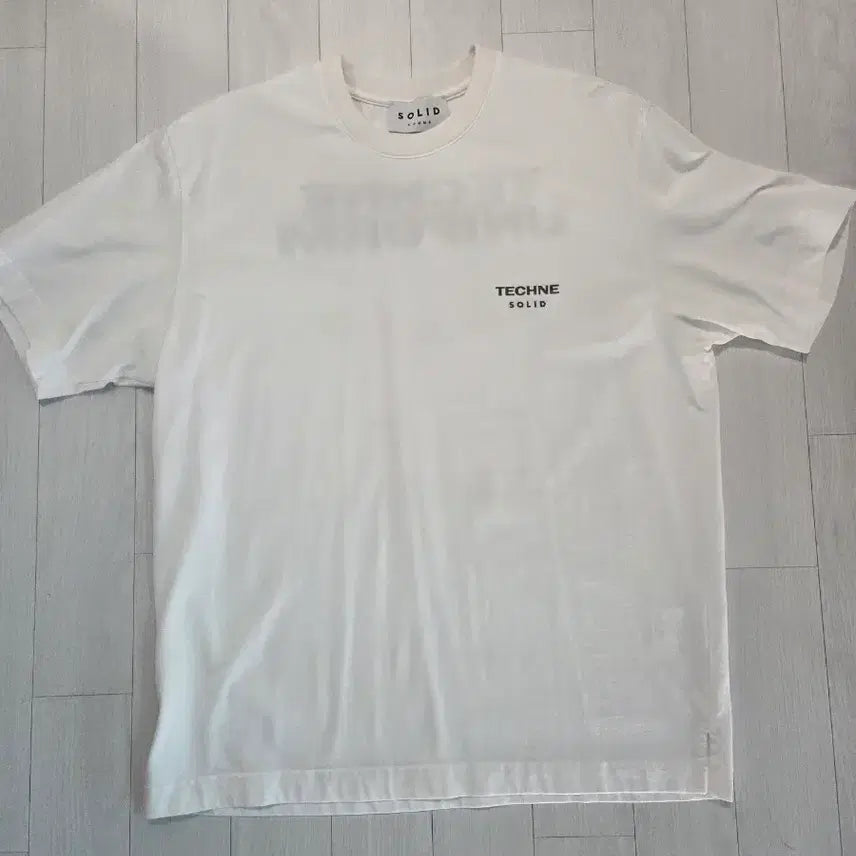 [BUNJANG] Solid Homme Techne Short Sleeve T-Shirt White / 솔리드 옴므 테크네 반팔 티셔츠 화이트(46)