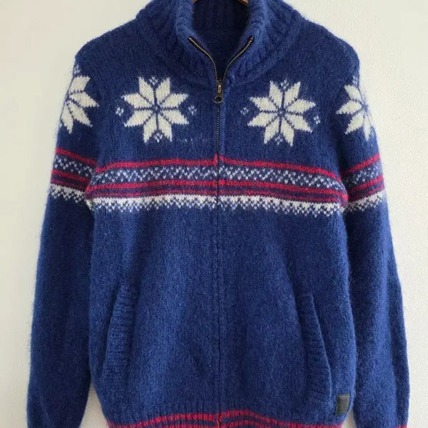 [BUNJANG] Scotch & Soda Nordic Pattern Zip-Up Knit (Size S) / SCOTCH & SODA 노르딕 패턴 집업 니트 S