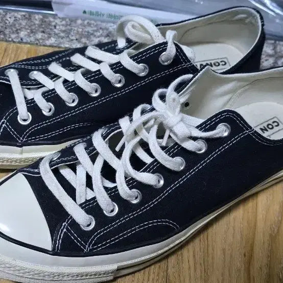 [BUNJANG] Converse Chuck 70 Ox Low Black Egret / 컨버스 척 70 로우 블랙(Converse Chuck 70 Ox Black/Egret)