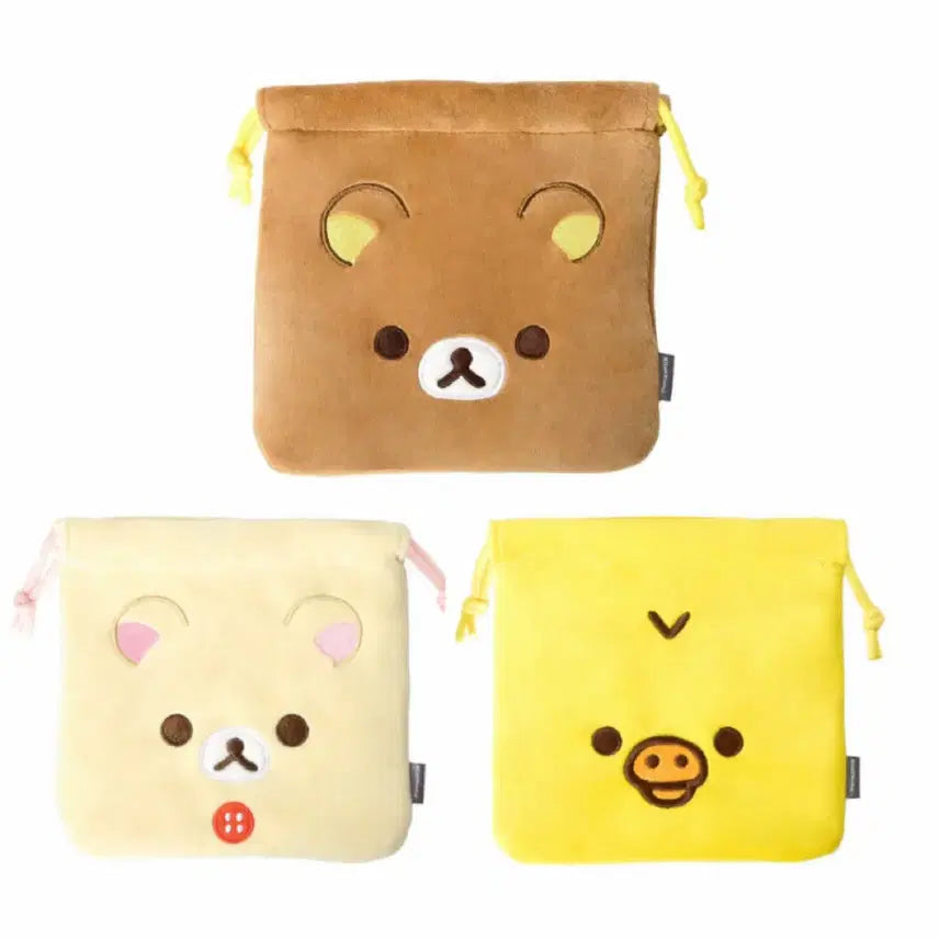 [BUNJANG] Rilakkuma Drawstring Pouch / 리락쿠마 복조리 조이개 파우치 새상품