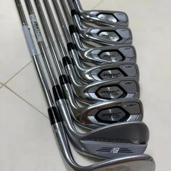 [BUNJANG] Titleist 718 AP3 Iron Set + Vokey SM8 52-degree Wedge + SM9 56-degree Wedge with Caviar Grips / 타이틀리스트 718 AP3 아이언 세트 + 보키웨지SM8 52도, SM9 56도 + 캐비어그립