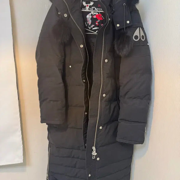 [BUNJANG] Moose Knuckles Long Padded Down Jacket Black M / 무스너클 롱패딩 블랙 m