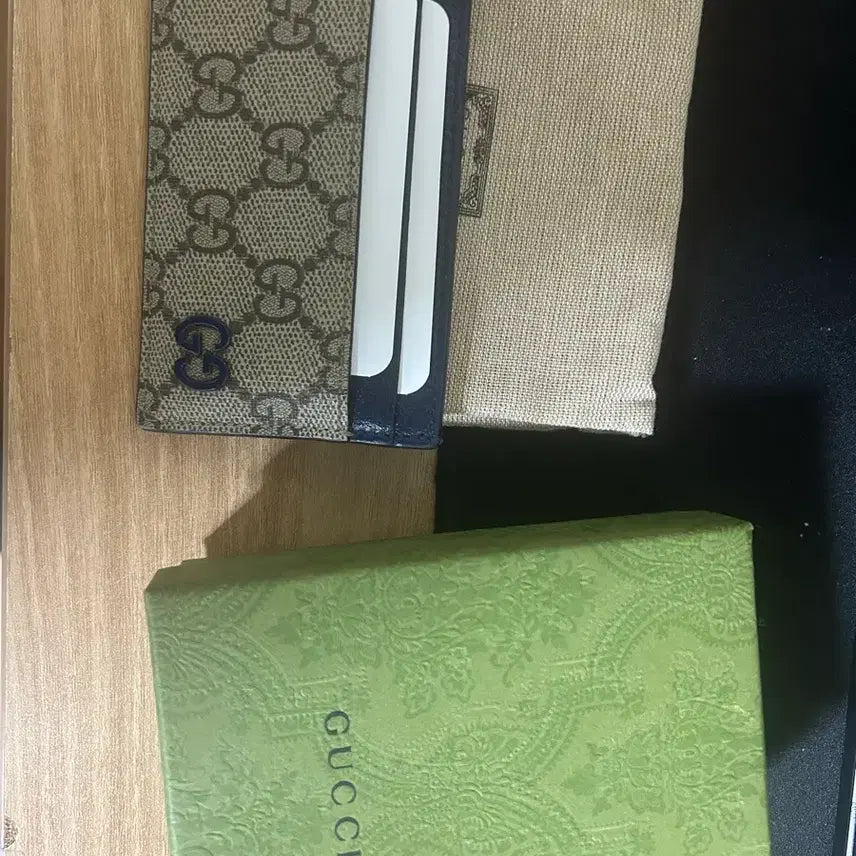 [BUNJANG] Gucci GG Card Holder Navy / 구찌 GG 카드지갑 네이비