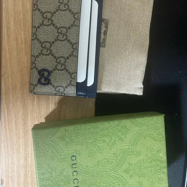 [BUNJANG] Gucci GG Card Holder Navy / 구찌 GG 카드지갑 네이비