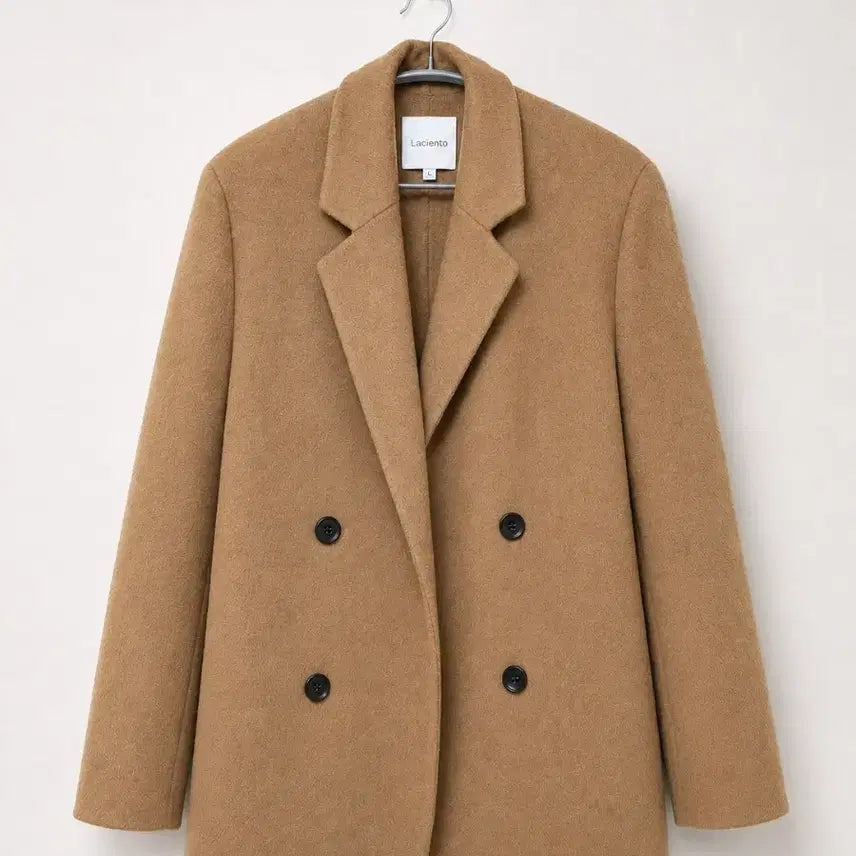 [BUNJANG] Raxento Double Coat Camel / 락센토 더블 코트 카멜