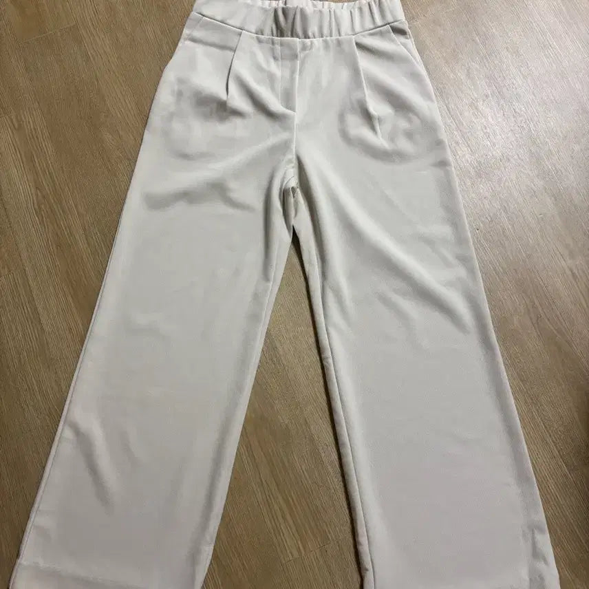 [BUNJANG] Ivory Comfortable Fit Banding Pants / (새상품) 아이보리 밴딩 팬츠